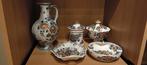 Delfts Polychroom Set - 5 Delig, Antiek en Kunst, Antiek | Keramiek en Aardewerk, Ophalen