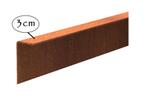 Cortenstaal kantopsluiting borderrand gezet 230x0,3x15cm, Overige materialen, Ophalen of Verzenden, Minder dan 25 cm, Border