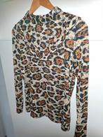 Norah tiijgerprint top, shirt  - Maat 38, Kleding | Dames, Maat 38/40 (M), Beige, Ophalen of Verzenden, Zo goed als nieuw