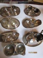 verzilverde roomstellettjes 7 stuks ook van DE, Ophalen of Verzenden