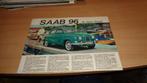 Folder  SAAB  96, Boeken, Auto's | Folders en Tijdschriften, Gelezen, Overige merken, Verzenden