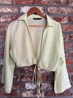 Zara Groene Blouse Maat m, Kleding | Dames, Blouses en Tunieken, Maat 38/40 (M), Zara, Ophalen of Verzenden, Zo goed als nieuw
