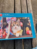 Jumbo puzzel kitten en cotton  1500 stukjes nieuw, Ophalen of Verzenden, 500 t/m 1500 stukjes, Zo goed als nieuw
