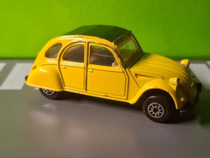 Edocar - Citroën 2CV [geel] 1/55 2, Hobby en Vrije tijd, Modelauto's | Overige schalen, Gebruikt, Auto, Ophalen of Verzenden