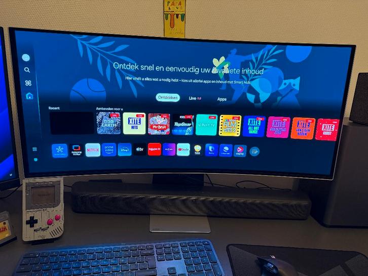 Samsung Odyssey OLED G8 G85SD 34" (XEN) Zilver, Computers en Software, Monitoren, Zo goed als nieuw, 151 t/m 200 Hz, DisplayPort