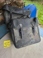 Oude leren motortassen - Vintage look, Motoren, Ophalen of Verzenden, Gebruikt