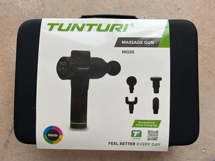 Tunturi MG50 Massage Gun NIEUW!, Sport en Fitness, Massageproducten, Nieuw, Apparaat, Ophalen of Verzenden