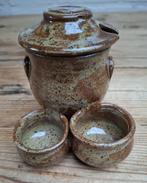 Vintage Frans gres potterie peper/ zout/ mosterd potje, Ophalen of Verzenden