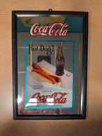 Coca-Cola Hot Dog Spiegellijstje, Verzamelen, Ophalen of Verzenden, Zo goed als nieuw, Reclamebord