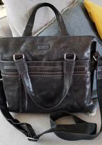 RUFO lerentas. Hand- schoudertas, Sieraden, Tassen en Uiterlijk, Ophalen of Verzenden, Zo goed als nieuw, Zwart, Leer