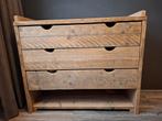 Commode van stijgerhout, 3 laden, Huis en Inrichting, Ophalen, 100 tot 150 cm, Zo goed als nieuw, 3 of 4 laden