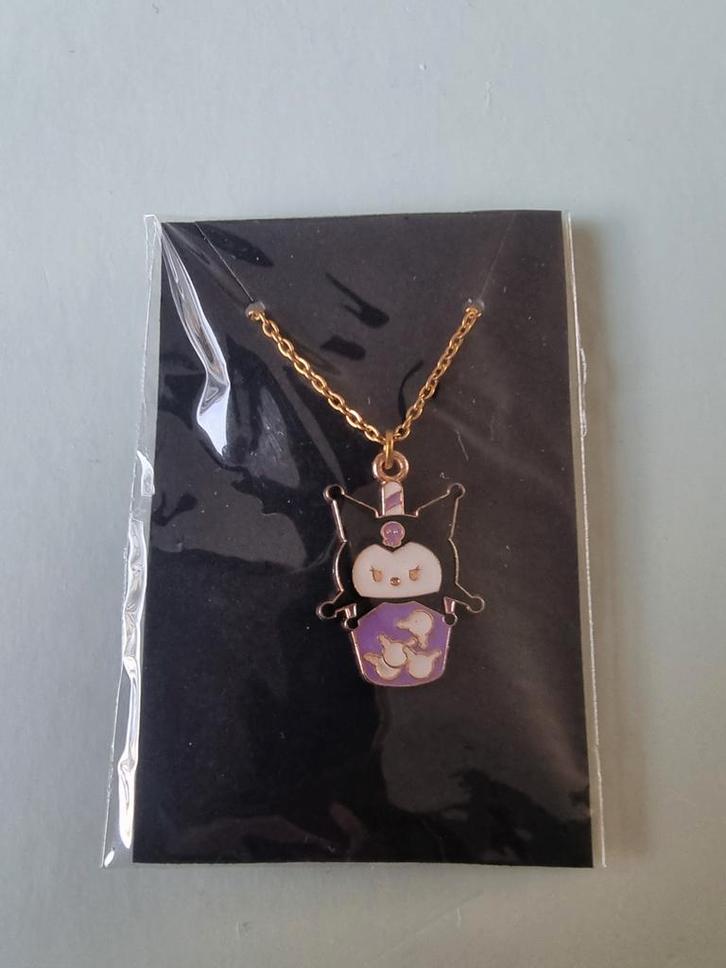 Kuromi Ketting - Goudkleurig & Schattig!, Sieraden, Tassen en Uiterlijk, Kettingen, Nieuw, Overige materialen, Goud, Met hanger