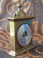 Oude barometer met thermometer uit Engeland van koper., Antiek en Kunst, Ophalen of Verzenden