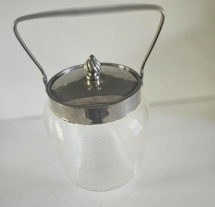 Art Deco Koekjespot/IJsemmer, Antiek en Kunst, Antiek | Glas en Kristal, Ophalen of Verzenden