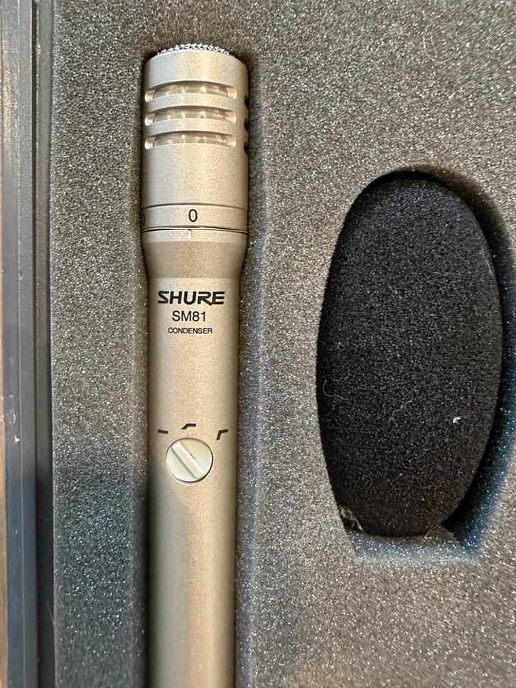 Shure SM81-LC Instrument/Studiomicrofoon, Muziek en Instrumenten, Microfoons, Gebruikt, Instrumentmicrofoon, Verzenden