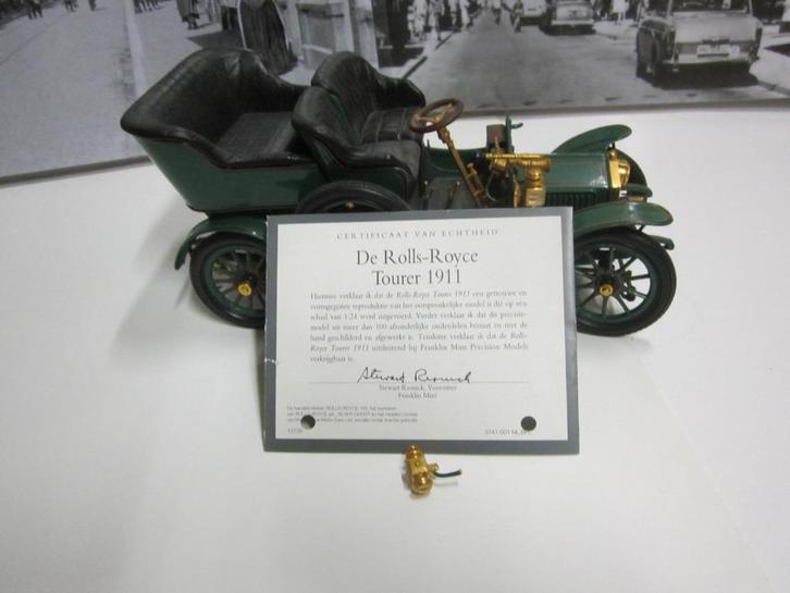 FRANKLIN MINT DE ROLLS ROYCE TOURER B.J.1911, Hobby en Vrije tijd, Modelauto's | 1:24, Auto, Overige merken, Ophalen of Verzenden