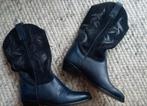 Cowboylaarzen maat 36, donker blauw, echt leer, Ophalen of Verzenden, Zo goed als nieuw, Blauw, Hoge laarzen