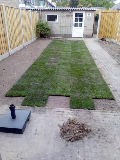 Graszoden aanleg (maart sept) meteen groen gazon, Vlijmen, Tuin en Terras, Gras en Kunstgras, Nieuw, 20 m² of meer, Ophalen of Verzenden