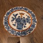 Delfts Blauw Beatrix Kroning 1980 Bord, Antiek en Kunst, Ophalen of Verzenden