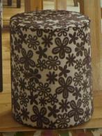 Bloem Poef - Voetenbankje, Minder dan 50 cm, Rond, Ophalen of Verzenden, Zo goed als nieuw