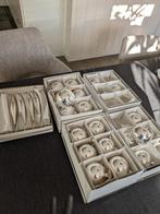 Zilverkleurige kerstballen glas 26 stuks en piek Vintage, Ophalen, Zo goed als nieuw
