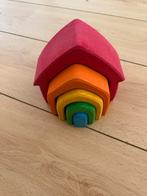 Grimm’s vormenset ‘huis’ van hout, Kinderen en Baby's, Speelgoed | Houten speelgoed, Ophalen of Verzenden, Zo goed als nieuw, Overige typen