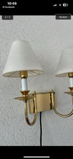 Lamp met 2 kapjes, Huis en Inrichting, Ophalen of Verzenden, Zo goed als nieuw