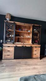 Mango houten buffet kast., Huis en Inrichting, Kasten | Buffetkasten, Ophalen, Overige materialen, 200 cm of meer, Zo goed als nieuw