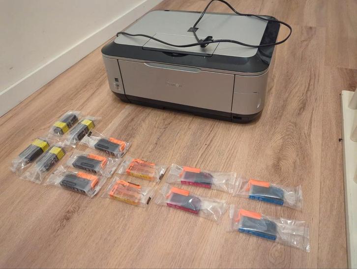 Canon Pixma MP620 Inktcartridges + Printer (defect), Computers en Software, Printers, Gebruikt, All-in-one, Inkjetprinter, Kleur printen