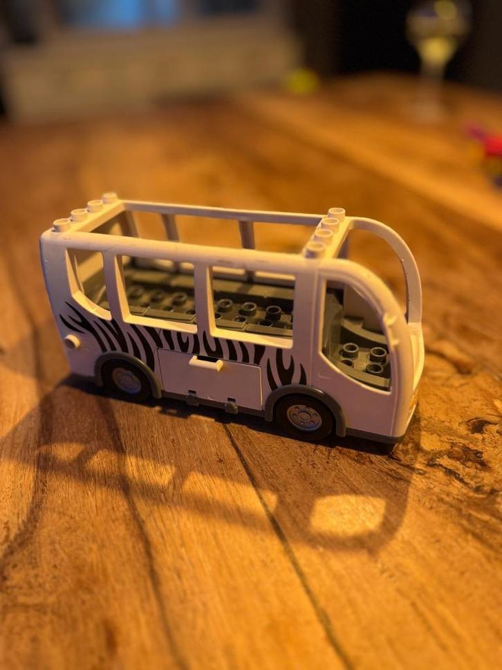 LEGO Duplo Safari Bus (set 10502) zonder dieren en poppetjes, Kinderen en Baby's, Speelgoed | Duplo en Lego, Gebruikt, Duplo, Losse stenen