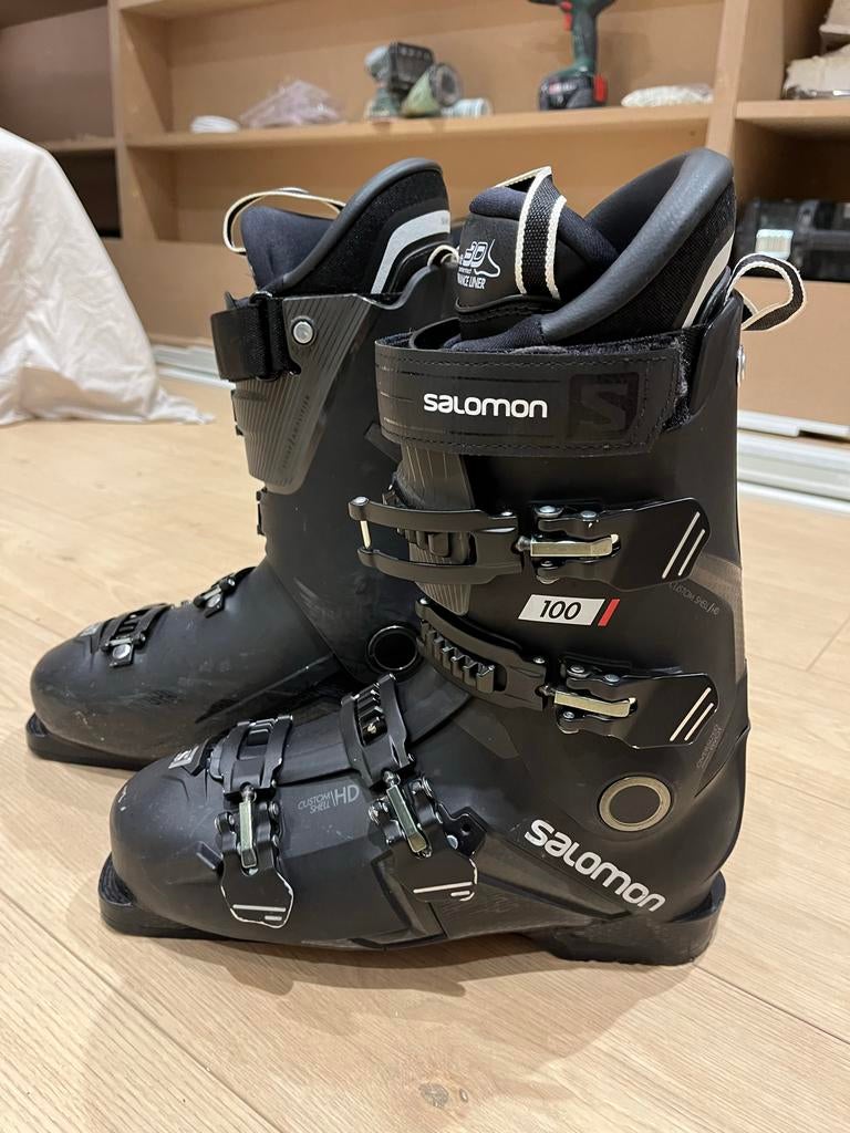 Salomon S Pro 100 skischoenen - Maat 43 (28/28.5), Sport en Fitness, Skiën en Langlaufen, Ophalen, 160 tot 180 cm, Schoenen, Salomon