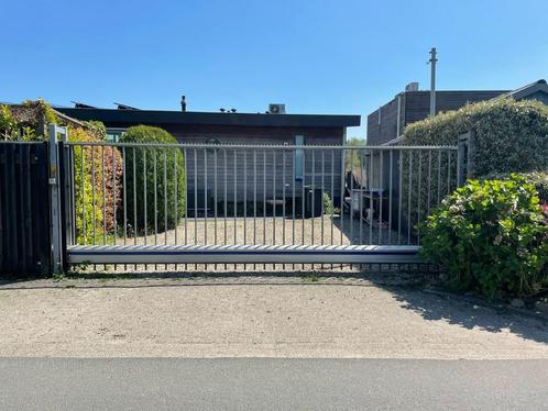 STATIG HERAS ELECTRISCH SCHUIFHEK te koop, Tuin en Terras, Tuinhekken en Hekwerk, Gebruikt, Spijlenhekwerk, IJzer, Met poort, Ophalen