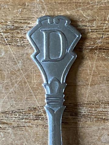 Vintage Gero Zilmeta theelepel monogram letter D beschikbaar voor biedingen