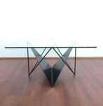 OPRUIMING postmodern design metalen salontafel jaren 80 90, Ophalen, Gebruikt, 50 tot 100 cm, Vierkant