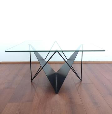 OPRUIMING postmodern design metalen salontafel jaren 80 90 beschikbaar voor biedingen