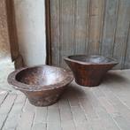 1x Landelijke houten kom schaal bak *Etage3*, Gebruikt, ., Ophalen of Verzenden, .