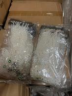 Partij Kerst Kralenketting - 450cm!, Huis en Inrichting, Woonaccessoires | Kussens, ., Wit, Rond, Nieuw