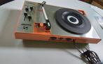 💐ORANJE PLATENSPELER-PICKUP SAUNDY STEREO 5002 MET STOFKAP, Ophalen of Verzenden, Zo goed als nieuw, Overige merken