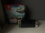 Nintendo switch zelda editie + 9 games, Ophalen of Verzenden, Zo goed als nieuw, Met 1 controller, Switch OLED