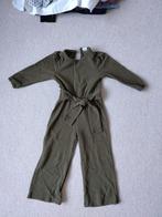 Donkergroene jumpsuit Maat 98/104, Ophalen, Overige typen, Meisje, Zo goed als nieuw