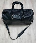 Weekend zwarte leren tas 100% origineel, 40 tot 60 cm, Gebruikt, 20 tot 30 cm, Zwart