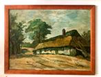 Mooi schilderij boerderij v. Edmond von Syben de Maroye, Antiek en Kunst, Ophalen of Verzenden