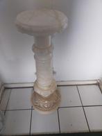 Antieke marmeren sokkel / plantenstandaard, Ophalen of Verzenden, Gebruikt