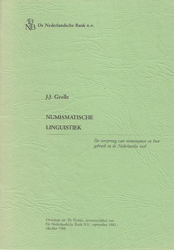 Numismatische linguistiek (oorsprong muntnamen) beschikbaar voor biedingen