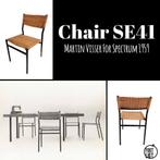 Tafel met stoelen - Martin Visser Spectrum SE41, Gebruikt, Bruin, Ophalen of Verzenden, Vier