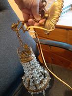 Muur Hanglamp met Kristallen, Ophalen, Gebruikt, Vintage, Glas