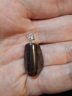 Australian Yowah boulder opal pendant with silver bail, Bruin, Nieuw, Ophalen of Verzenden, Met edelsteen