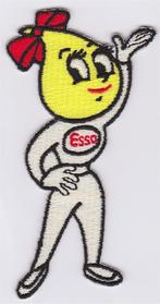 Esso vrouw stoffen opstrijk patch embleem #2, Motoren, Accessoires | Stickers, Verzenden