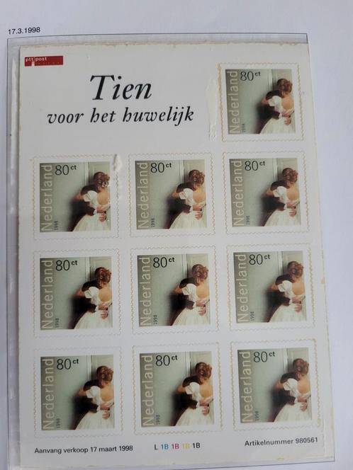 Nederland - Tien voor het huwelijk - 1998 - Postfris, Postzegels en Munten, Postzegels | Nederland, Postfris, Na 1940, Ophalen of Verzenden