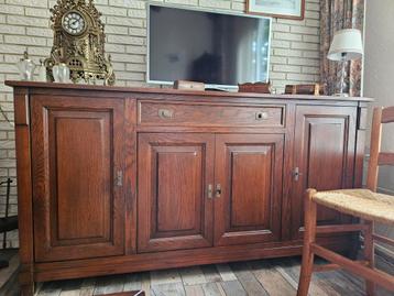 Antiek Eiken Dressoir - 180cm breed beschikbaar voor biedingen
